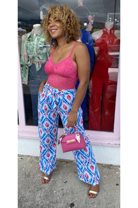 Pantalon fluide imprimé